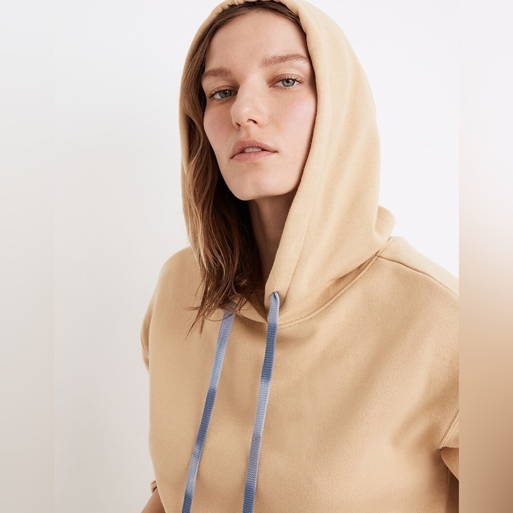 Madewell Dip-Dye Drawstring Hoodie Sweatshirt - Size Small - Picture 3 of 9